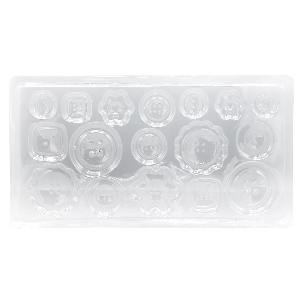 Button Acrylic And Chocolate Mold 18 Cavity
