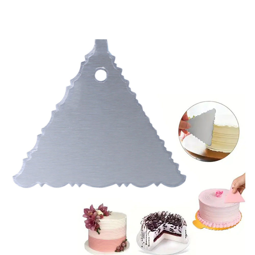Stainless Steel Cake Comb Scraper (Pattern 6)