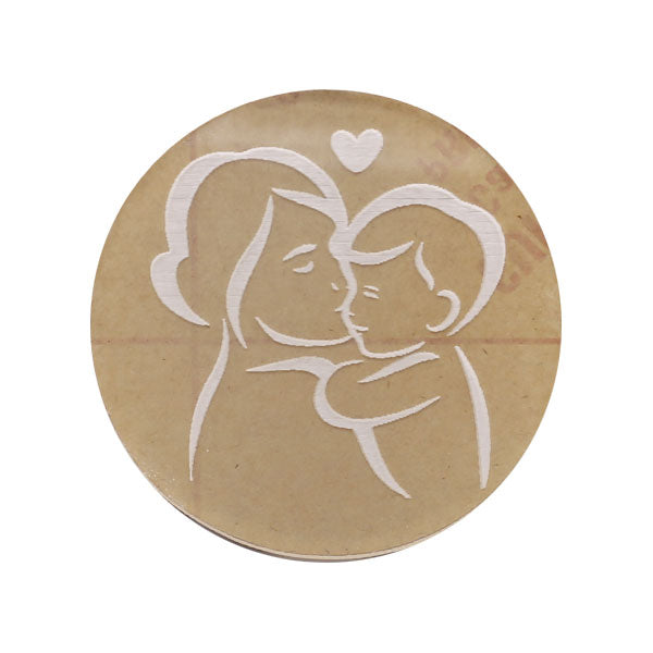 Mother And Son Fondant Stamp Plastic