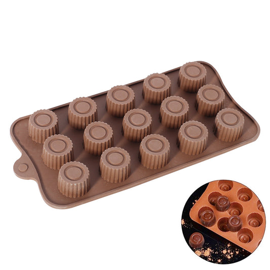 Jelly Shape Silicone Chocolate Mold 15 Cavity