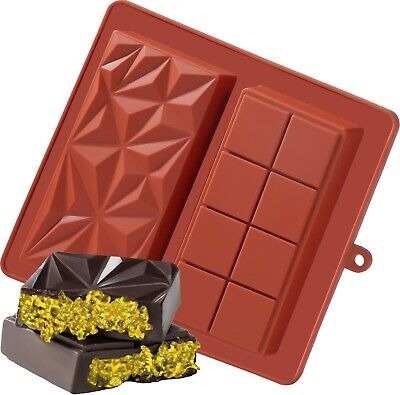 Silicone Kunafa Chocolate Bar Mold 2 Cavity