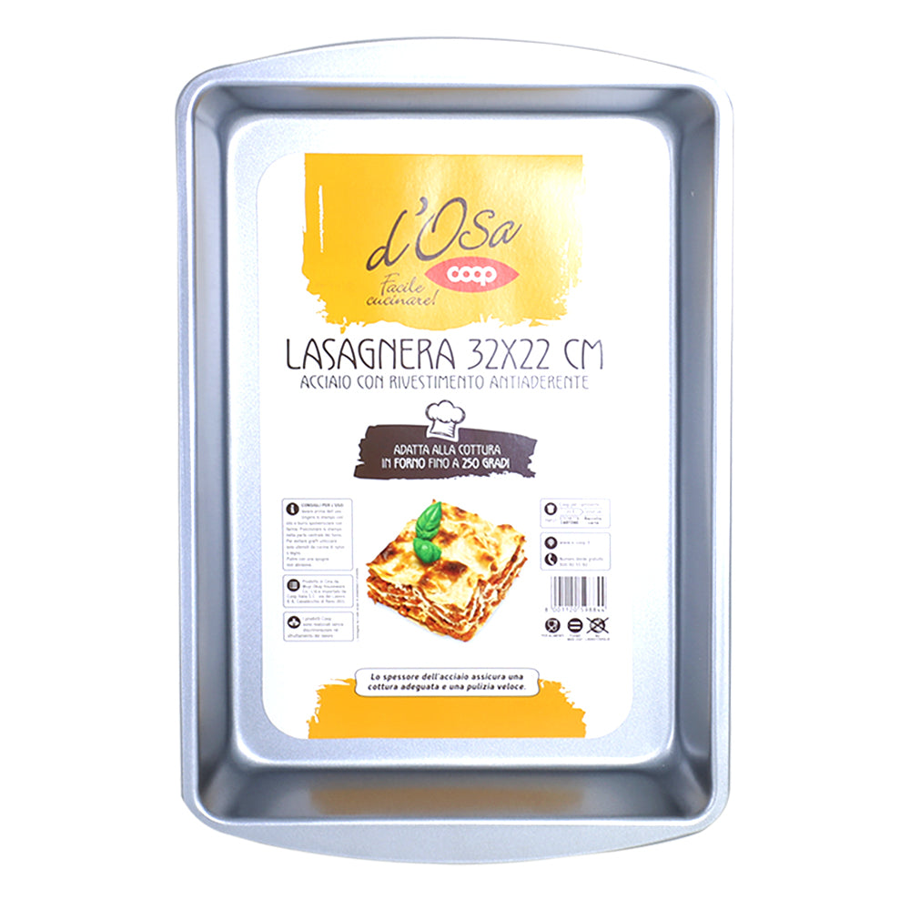 Non-Stick Deep Rectangle Tray 32 x 22cm (Grey)