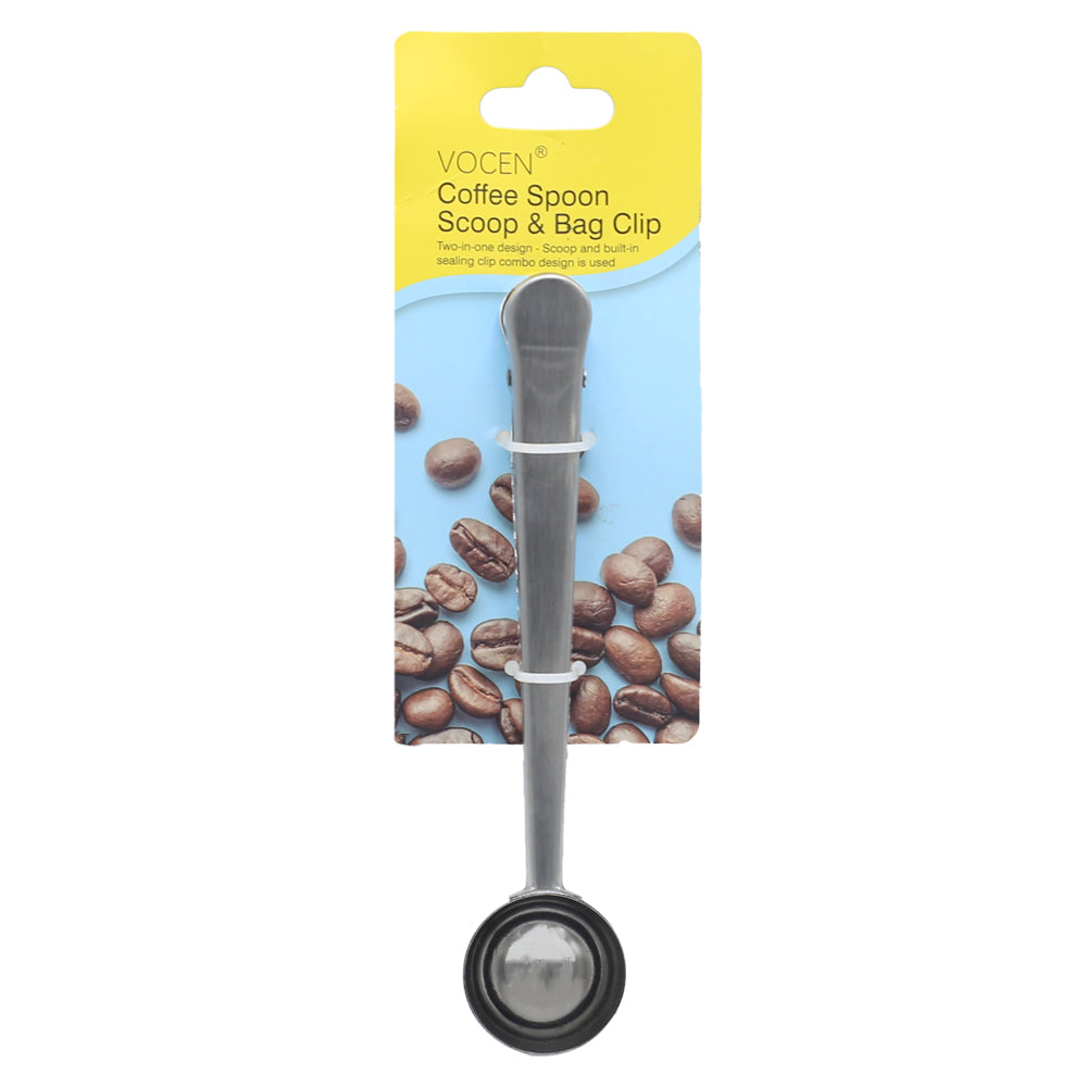 VOCEN Coffee Spoon Scoop & Bag Clip