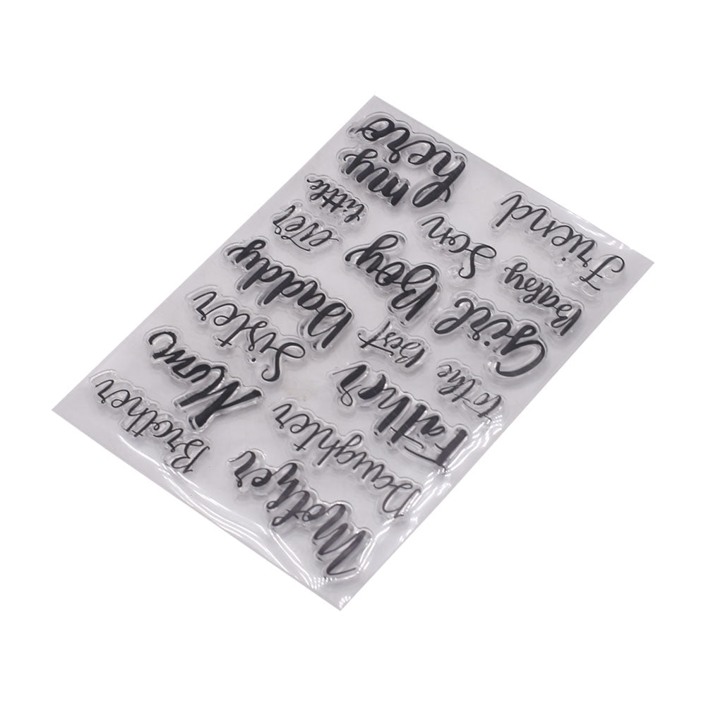 Relations Theme Silicone Rubber Stamp