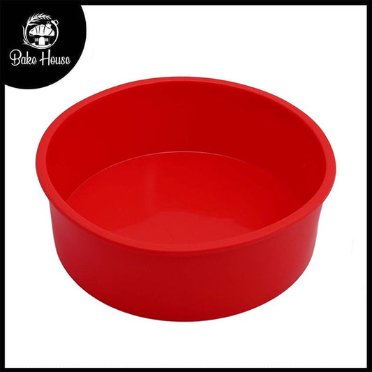 Round Shape Silicone Cake Baking Mold 6 x 6 Inch