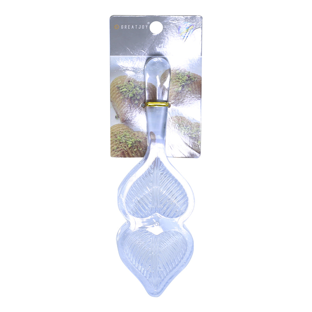 Heart Shape Acrylic Cookie And Biscuit Mold 2 Cavity