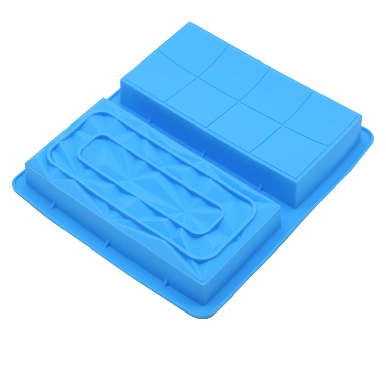 Silicone Kunafa Chocolate Bar Mold 2 Cavity Design 2