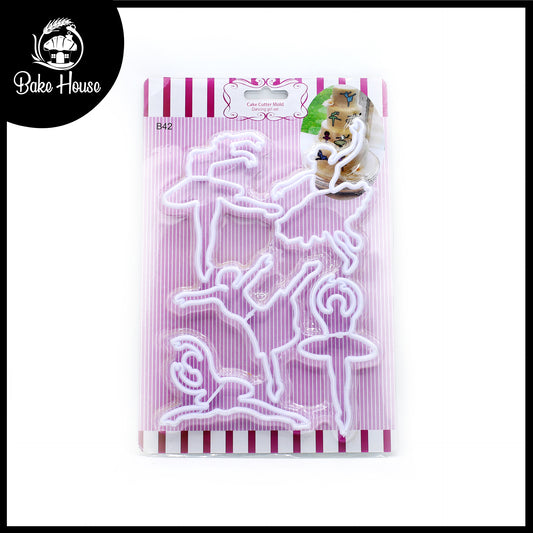 Dancing Girl's Fondant Cutter 5Pcs Set