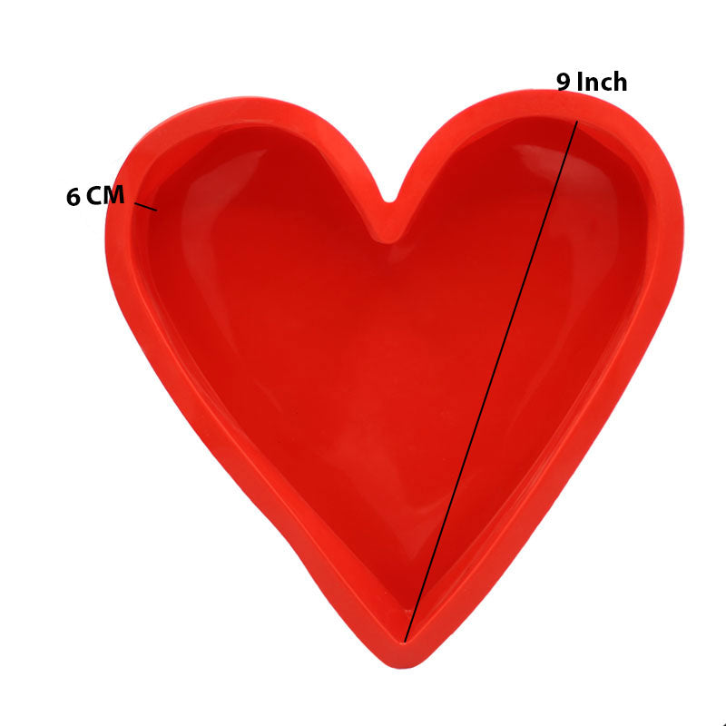 Heart Silicone Cake Baking Mold 9 Inch