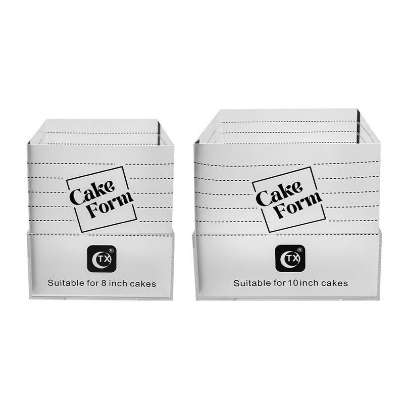 Acrylic Square Cakeform 3Pcs Set