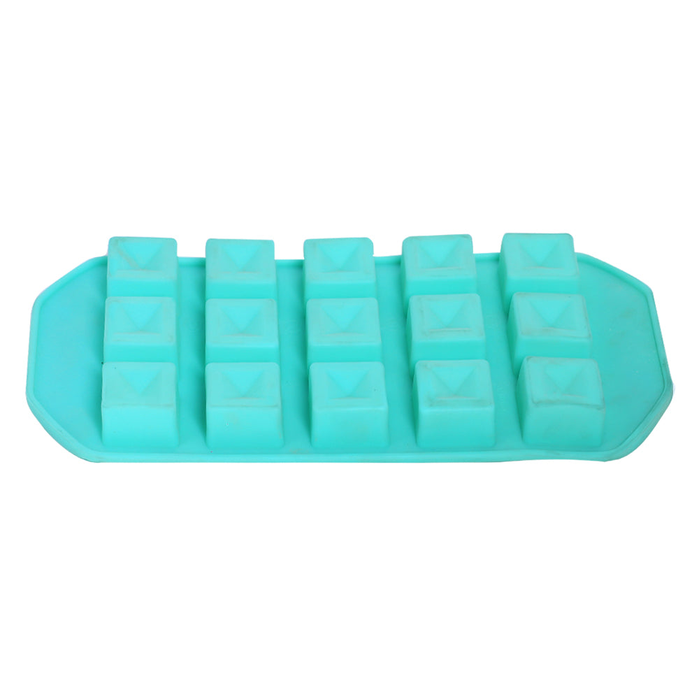 Sqaure Diamond Silicone Ice Cube Tray 15 Cavity