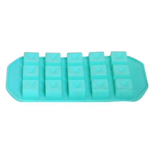 Sqaure Diamond Silicone Ice Cube Tray 15 Cavity