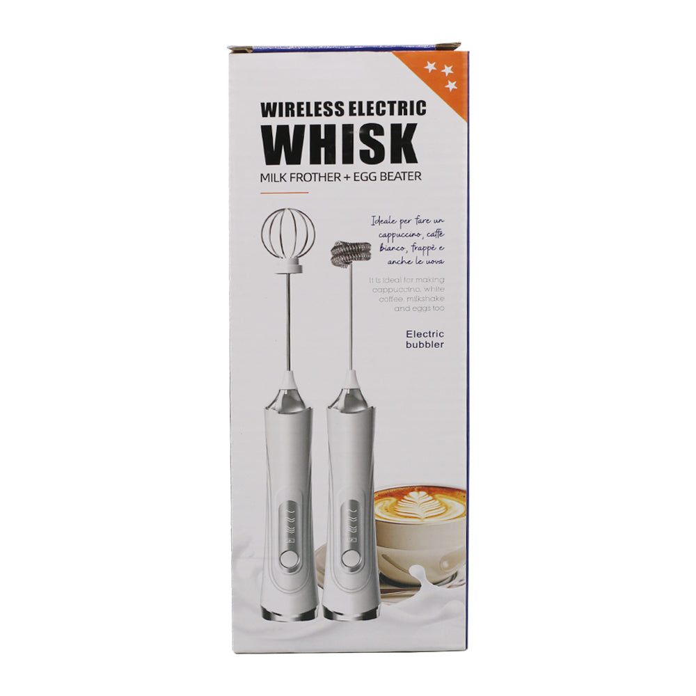 Wireless Electric Milk Frother + Egg Beater