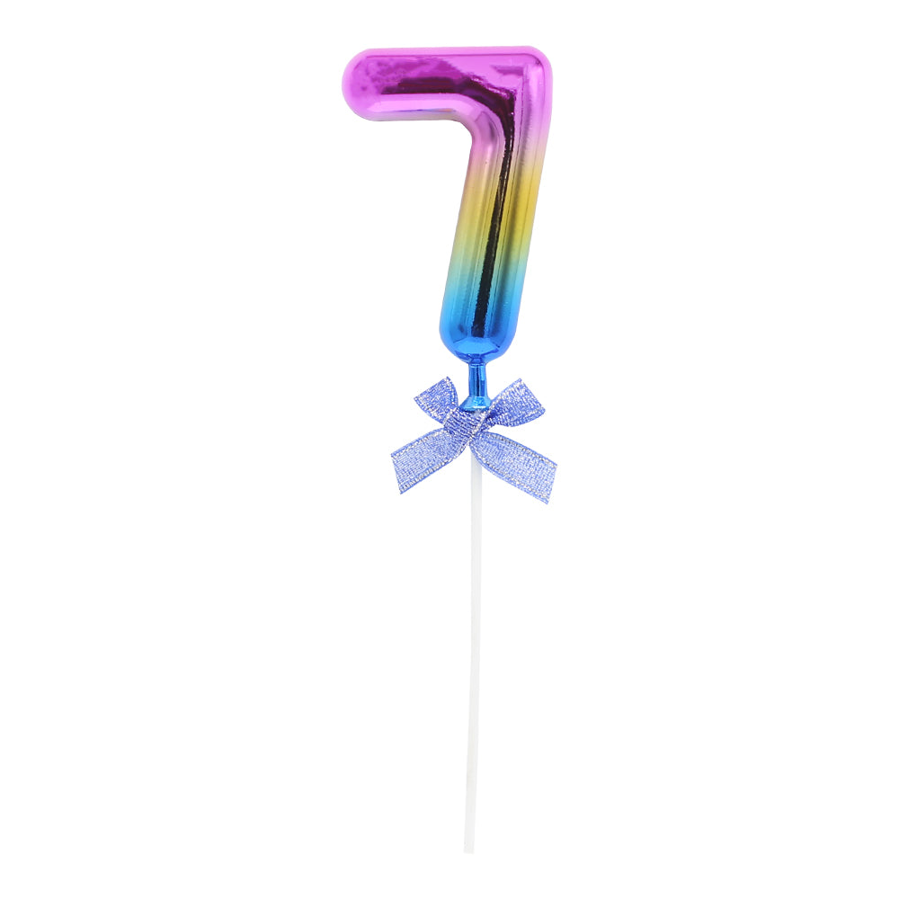 7 Number Multicolor Cake Topper