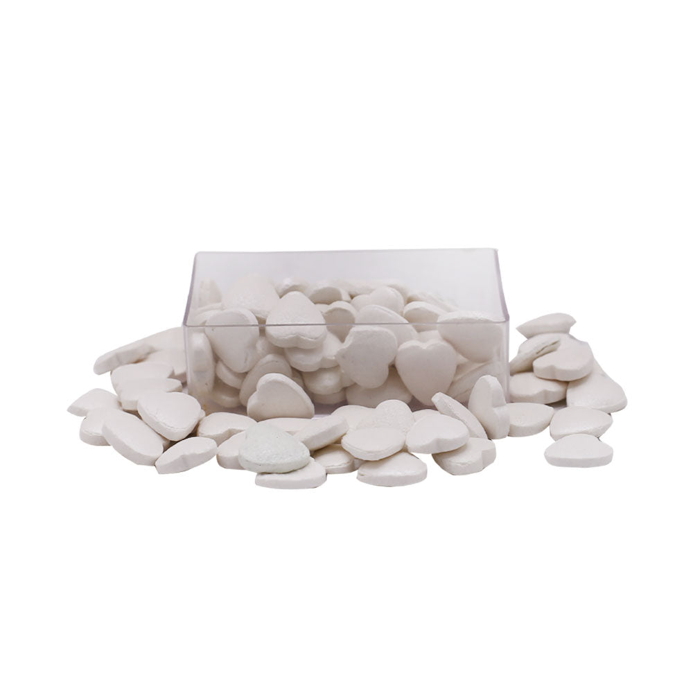 White Hearts Edible Sprinkle 30g Pack