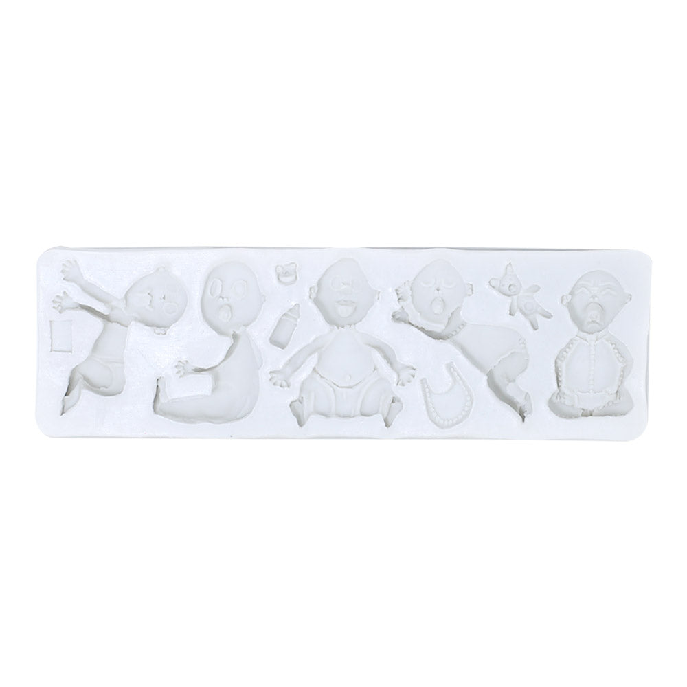 Baby Theme Silicone Fondant Mold 10 Cavity