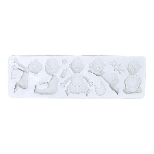 Baby Theme Silicone Fondant Mold 10 Cavity