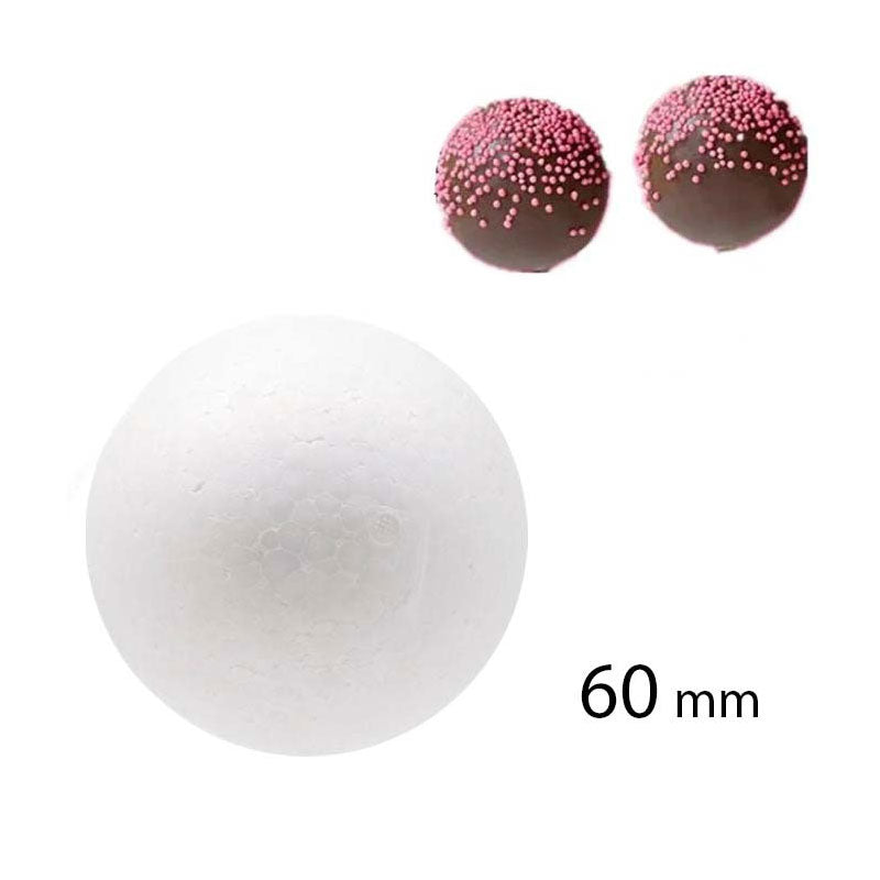 Chocolate Foam Ball 60mm 6Pcs Pack