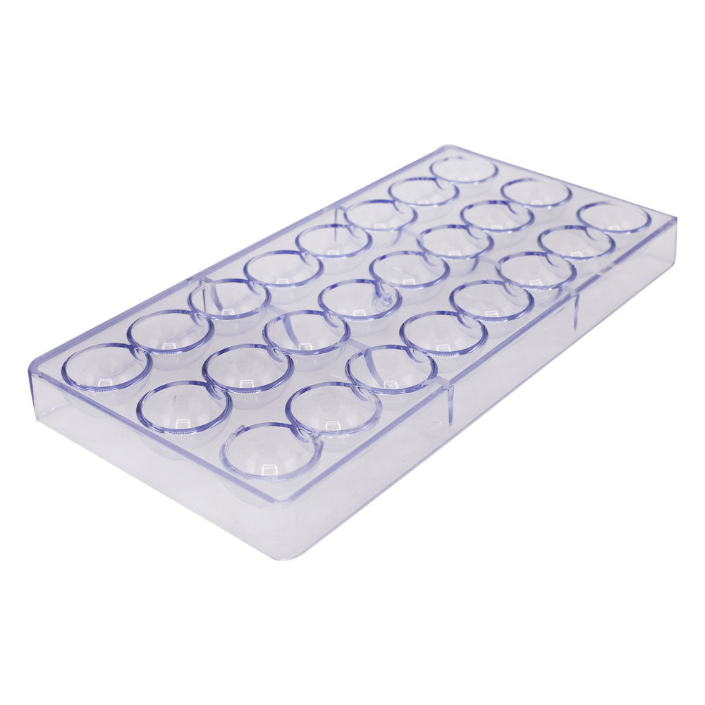 Round Shape Acrylic Chocolate Mold 24 Cavity