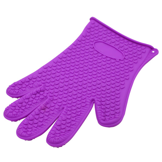 Heat Resistant Single Silicone Oven Mitt Heart Design