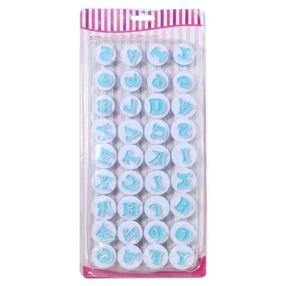 Uppercase Alphabet And Number Plunger 36Pcs Set