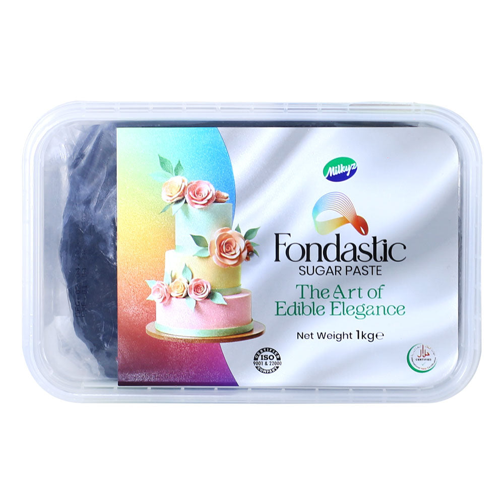 Milkyz Food Fondastic Black Fondant Sugar Paste 1Kg