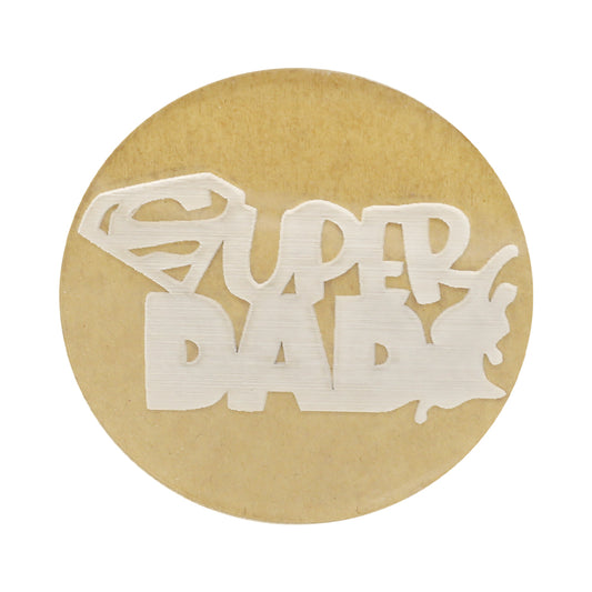 Super Dad Fondant Stamp Plastic