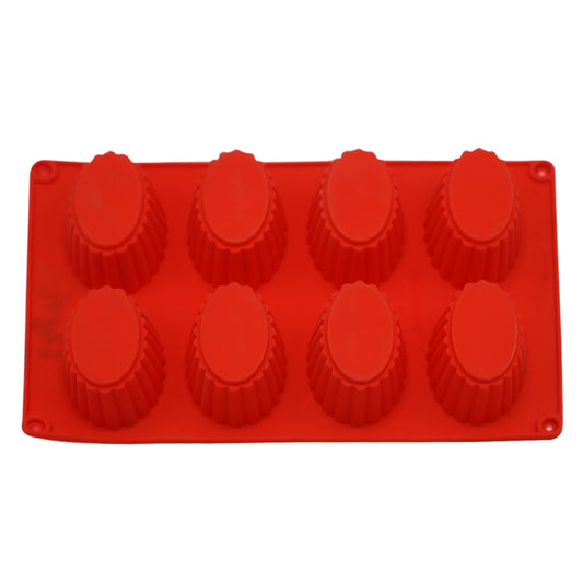 Oval Tart Silicone Mold 8 Cavity