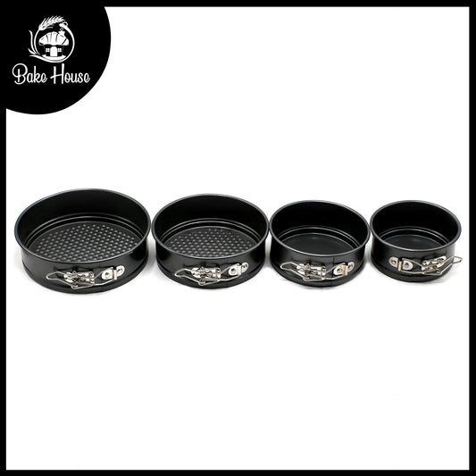Round Springform Non-Stick Pan 4Pcs Set