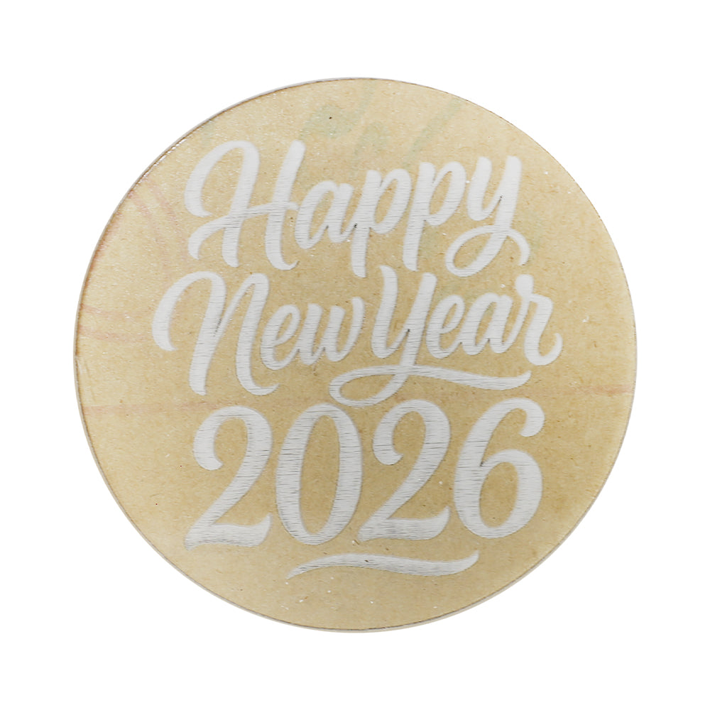 Happy New Year 2026 Fondant Stamp Plastic