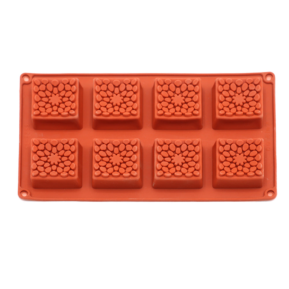 Tart Design Square Silicone Mold 8 Cavity