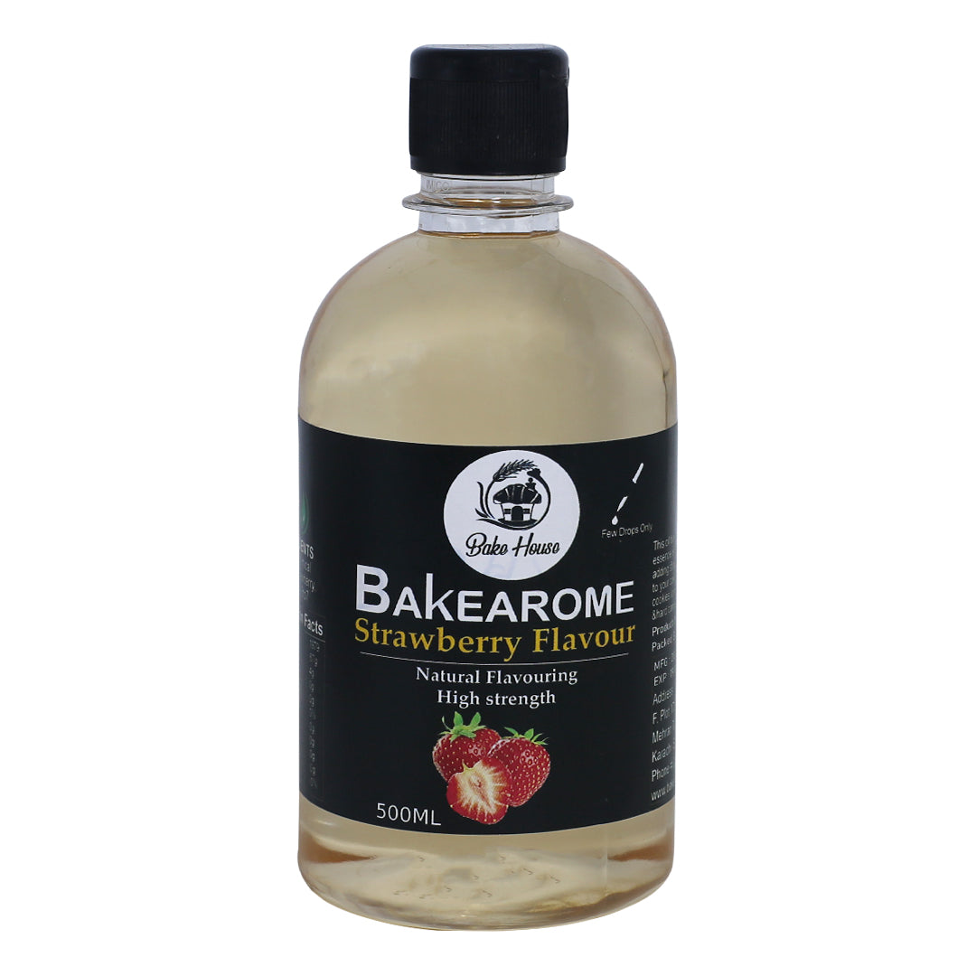 Bakearome Strawberry Flavour 500ML Bottle