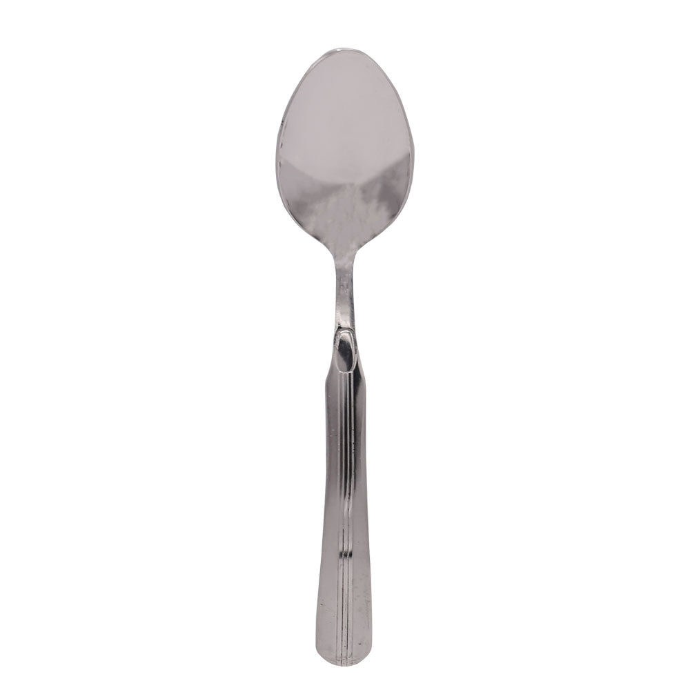 3 Middle Line Stainless Steel Dinner Spoon 4Pcs Set