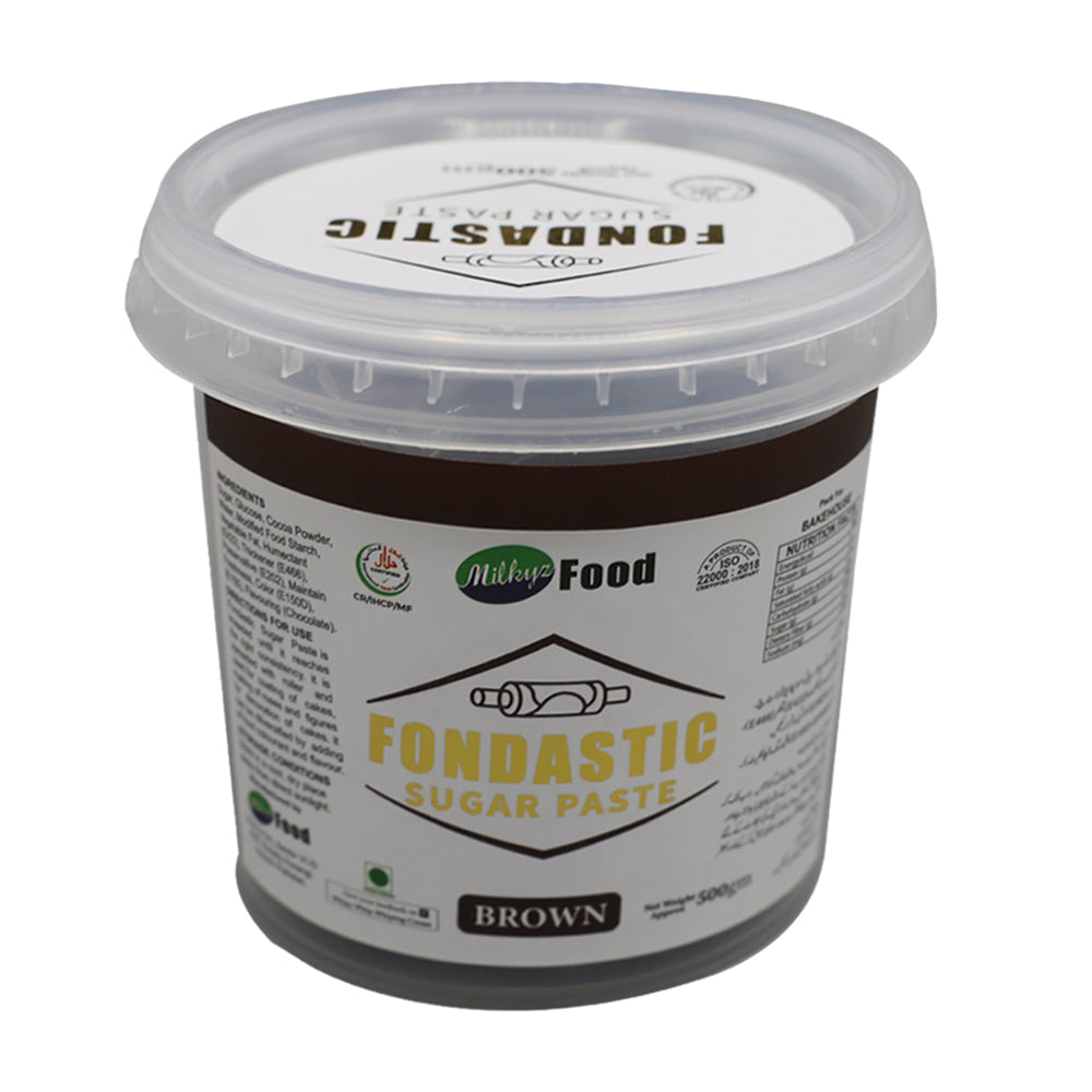 Milkyz Food Fondastic Brown Fondant Sugar Paste 500gm
