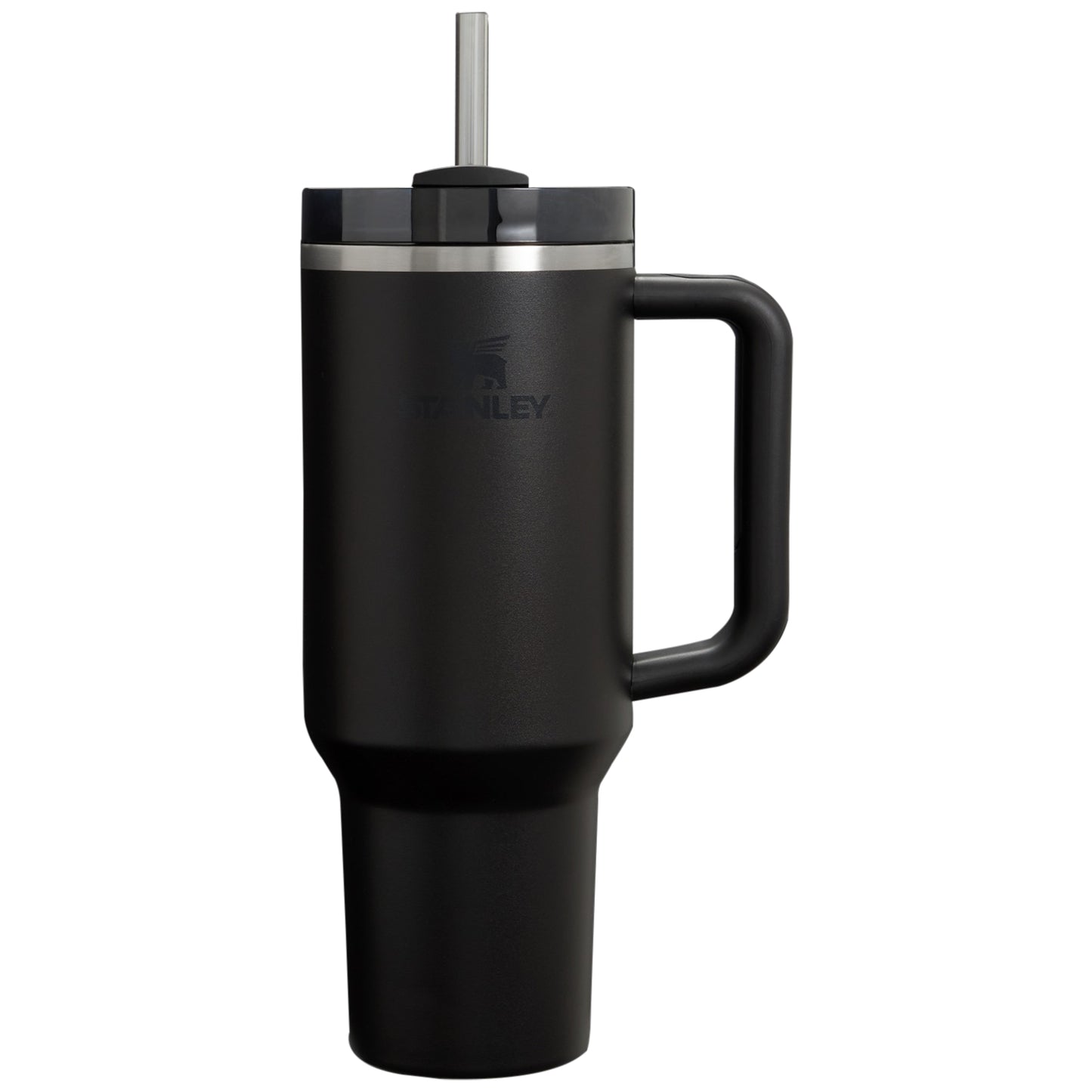 STANLEY Quencher Tumbler With Handle And Straw (Black)