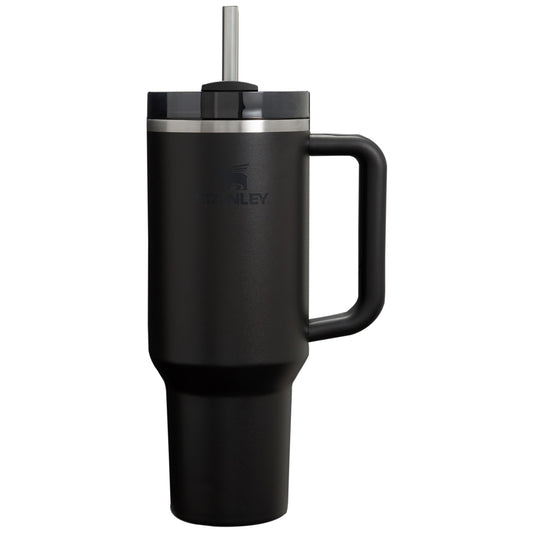 STANLEY Quencher Tumbler With Handle And Straw (Black)