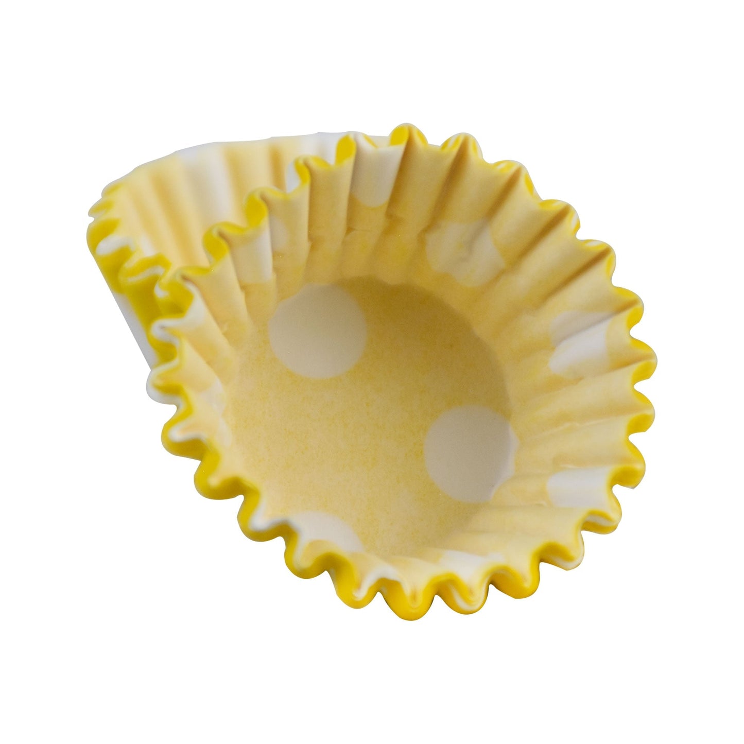 1000 Pcs Mini Yellow & White Cupcake Liners 4.2cm