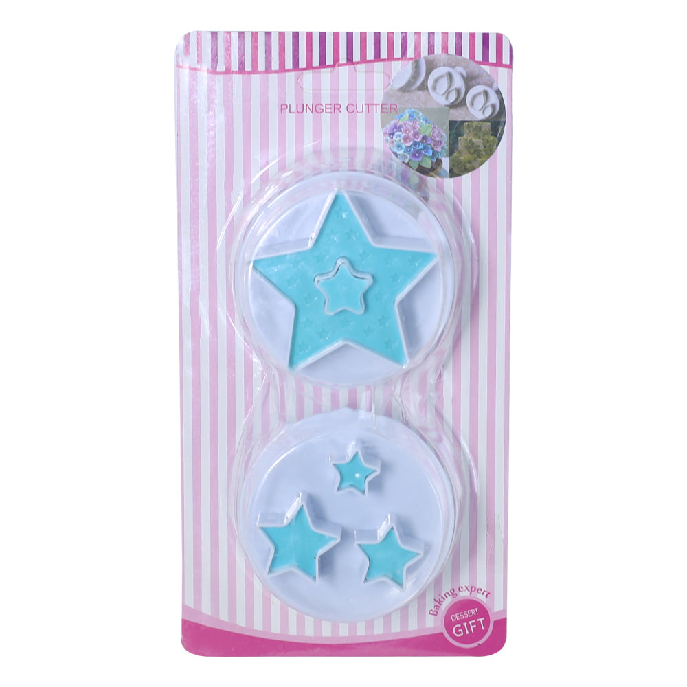 2 Design Star Plunger Cutter 2Pcs Set