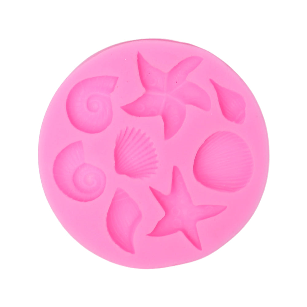 Sea Theme Silicone Fondant Mold 8 Cavity