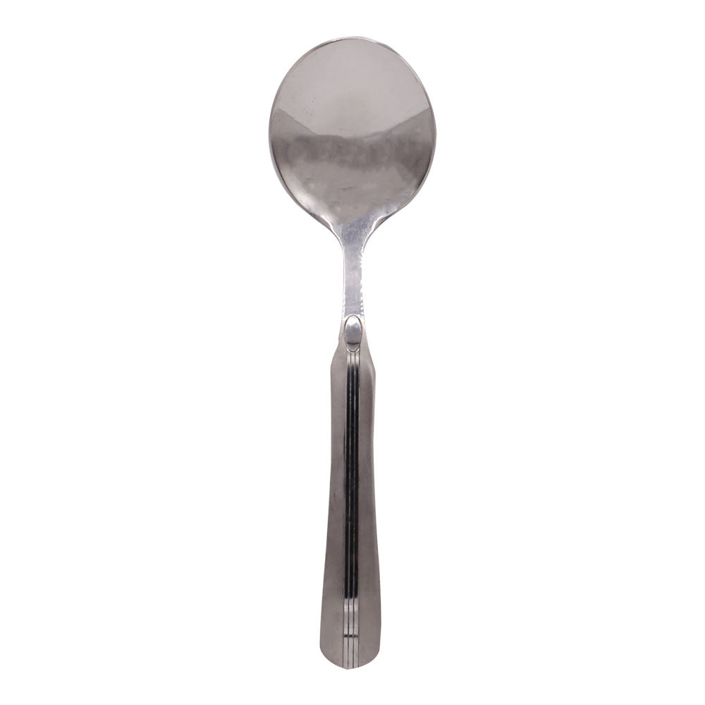 3 Middle Line Stainless Steel Serving Spoon 2Pcs Set