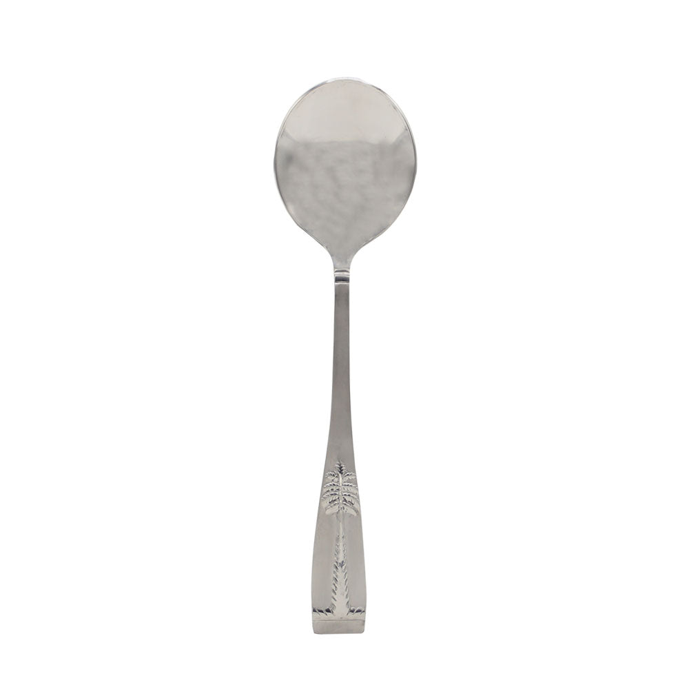 Palm Tree Stainless Steel Serving Spoon 2Pcs Set