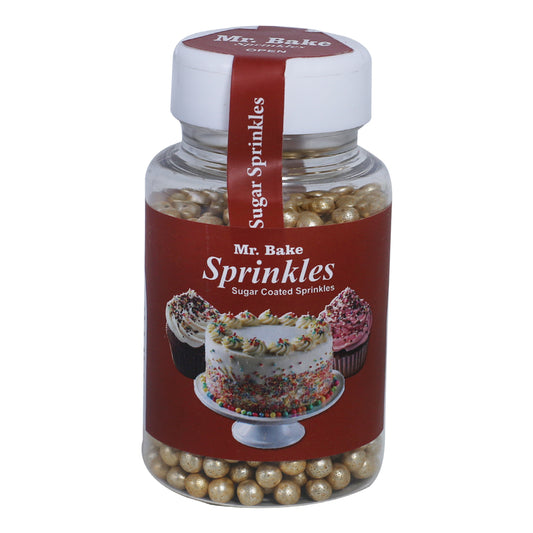 MR Bake Medium Copper Edible Pearls - 90g Jar