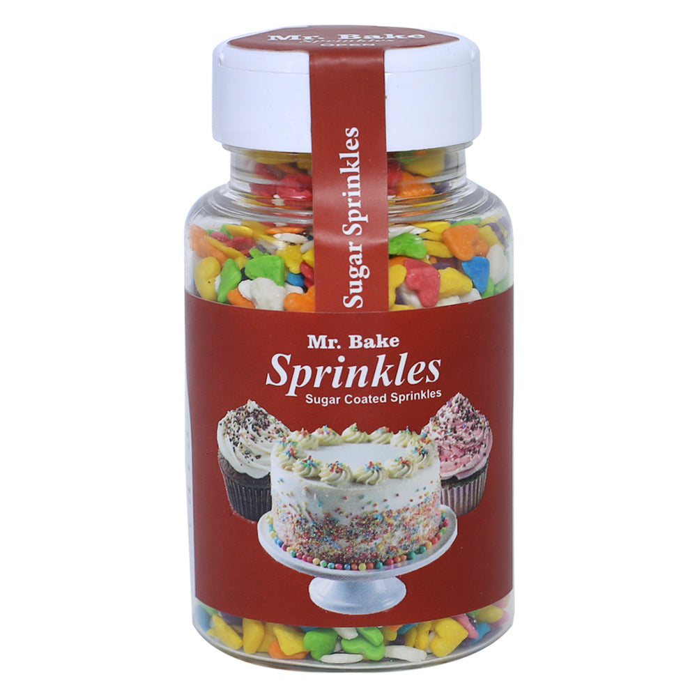 MR Bake Confetti Heart Mix Sprinkles (Multicolor) – 90g Jar