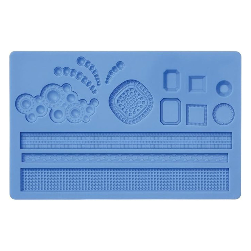 Jewelry Design Silicone Fondant Sheet Mold 14 Cavity
