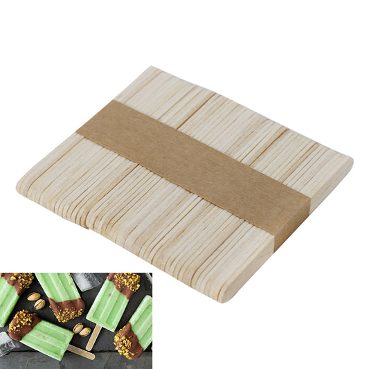 Wood Ice Cream Sticks 50Pcs Pack