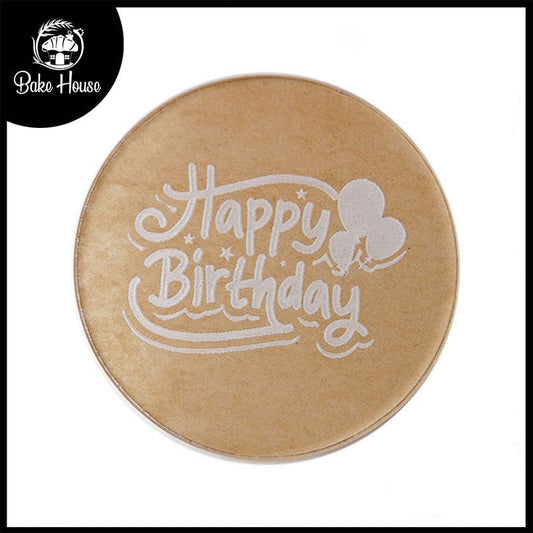 Happy Birthday Fondant Stamp Plastic