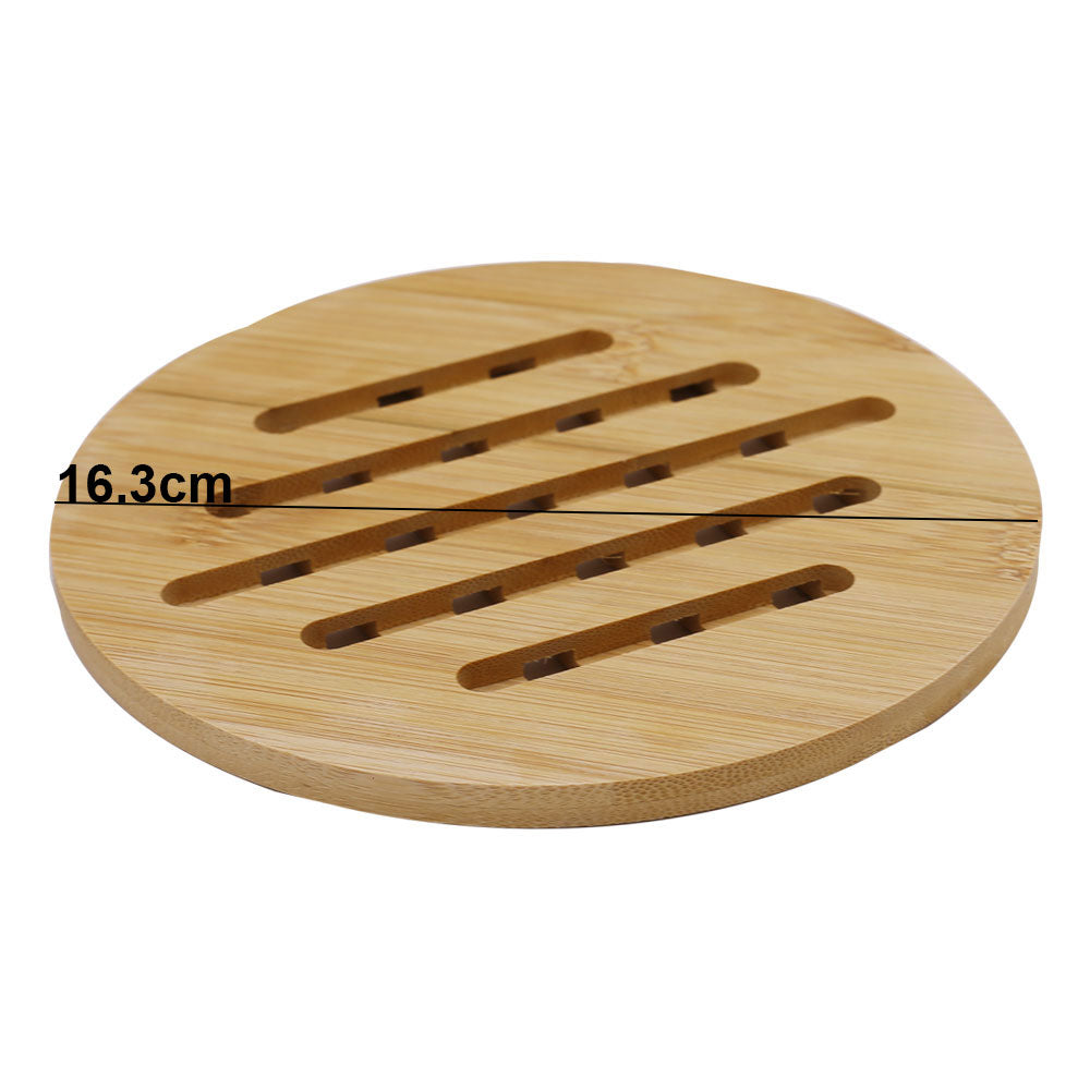 Round Bamboo Heat Resistant Table Hot Pot Pad