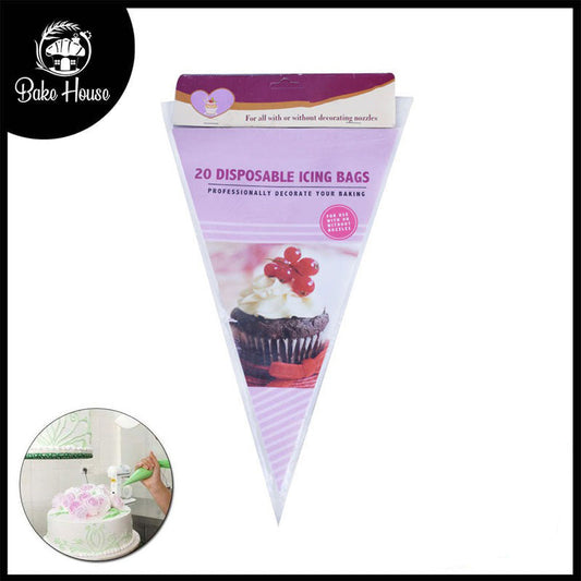 20 Disposable Icing Bags 12Inch