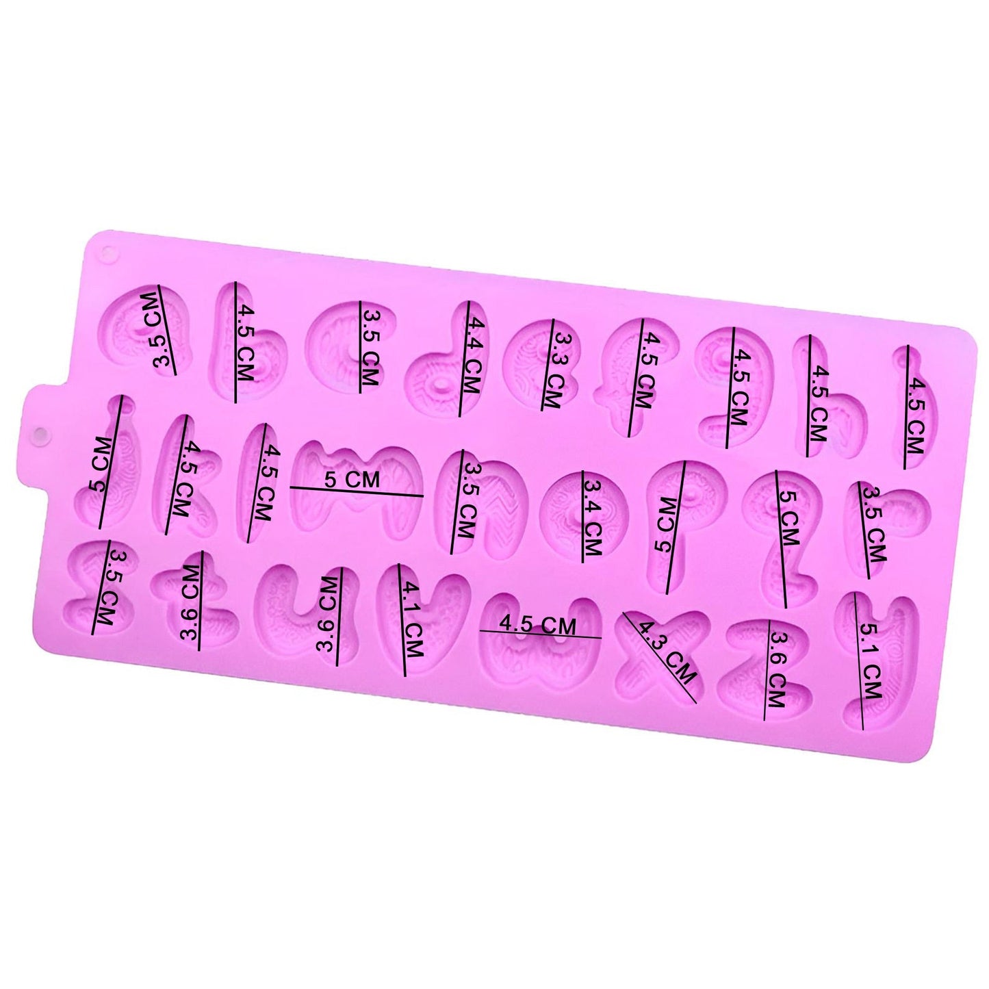 Designs Imprint Lowercase Alphabets Silicone Fondant And Chocolate Mold