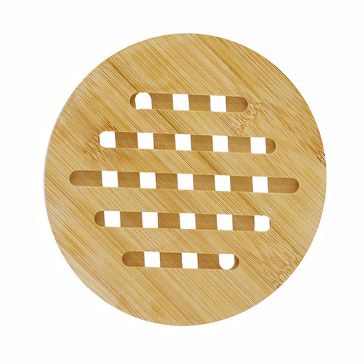 Round Bamboo Heat Resistant Table Hot Pot Pad